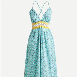 J Crew Ladies V-Neck Criss Cross Sundress